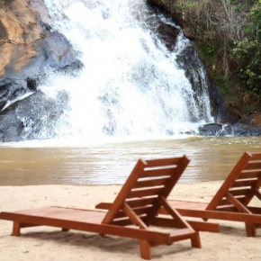 CASA LUXO-água quente-banheira-lareira-cachoeira.